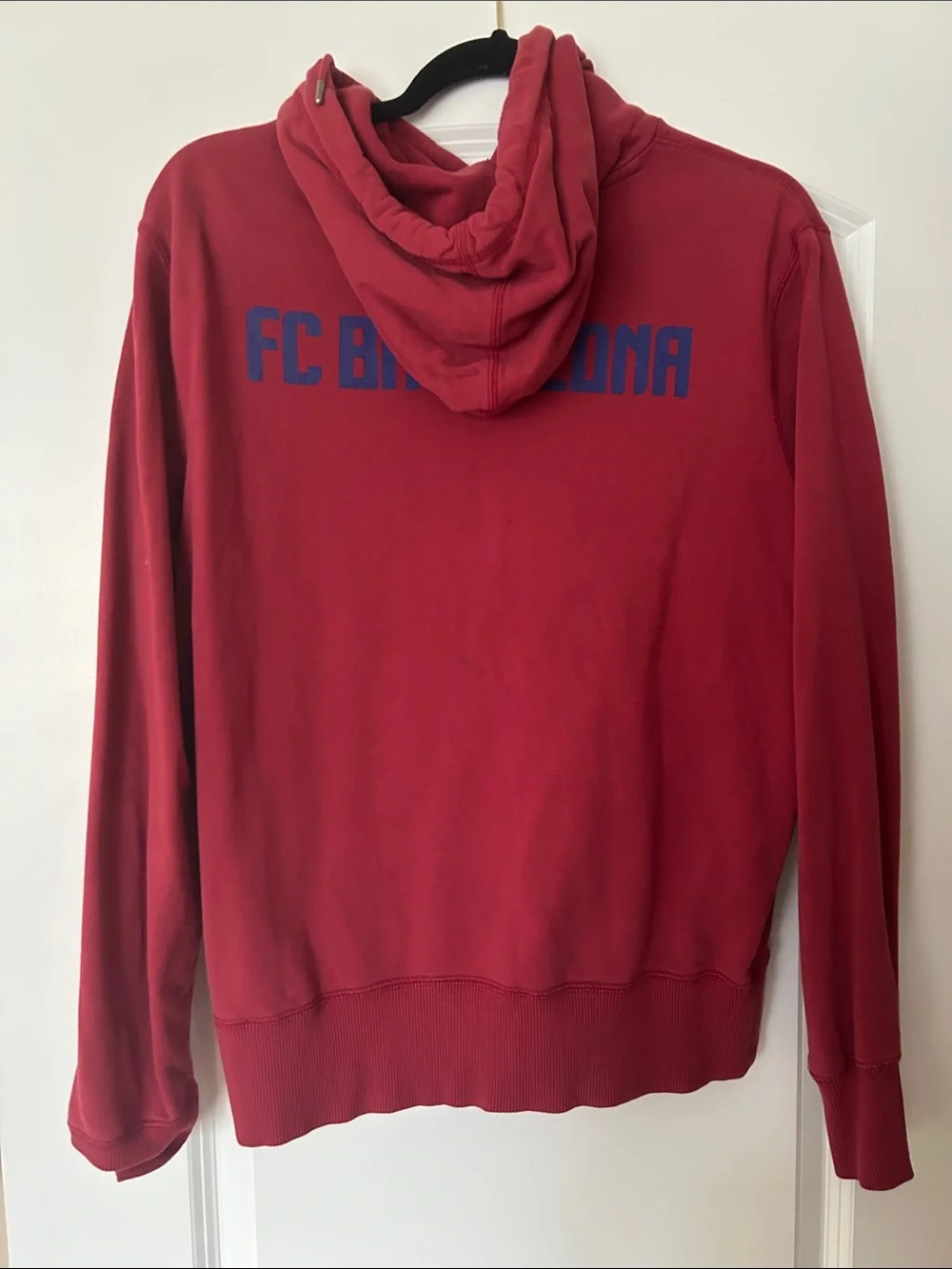 Nike Men’s FC Barcelona Red Crewneck Hoodie